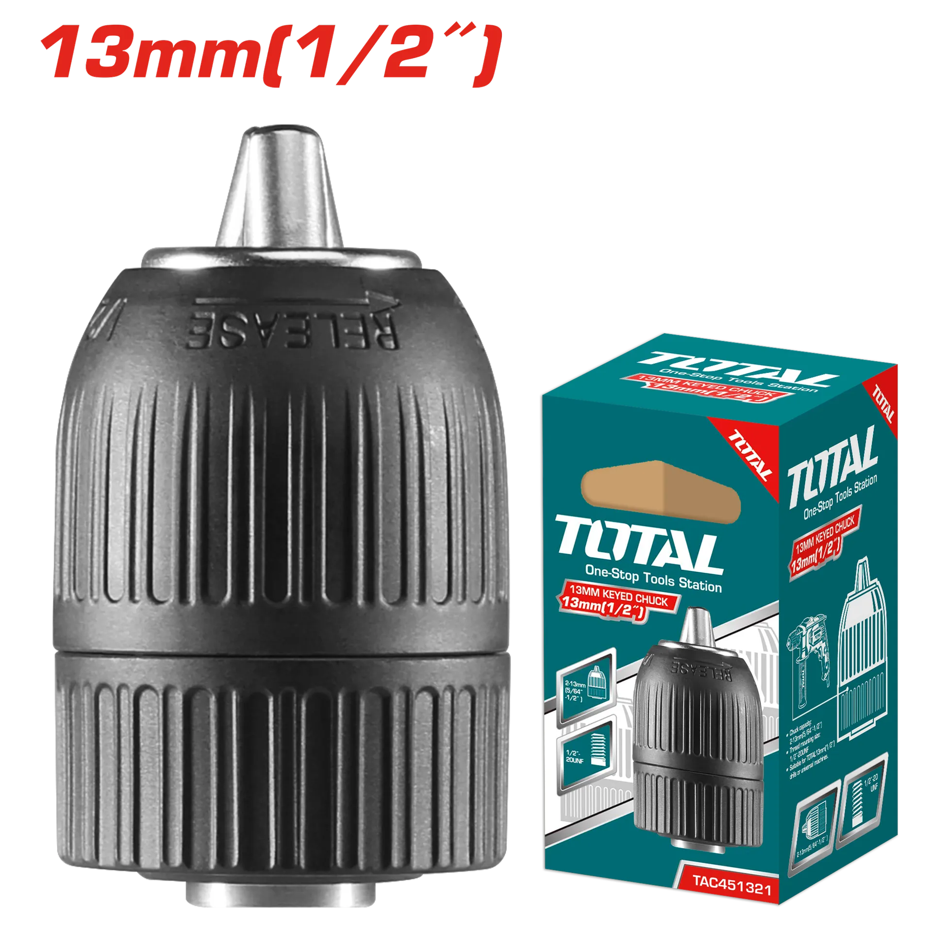 Futë vetëtenjellues 13mm TOTAL TAC451321