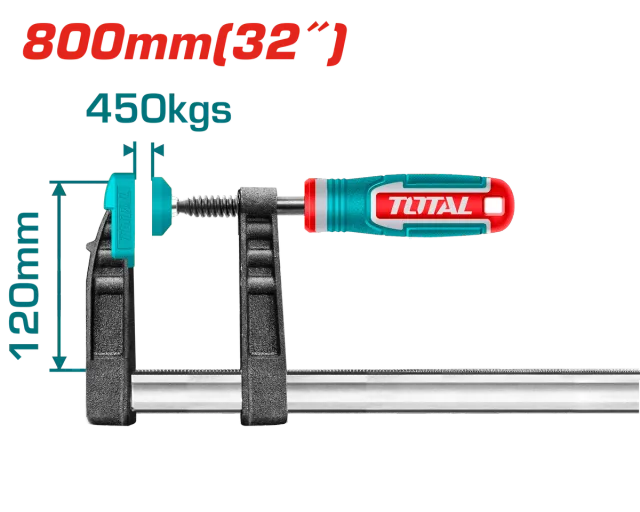 СТОЛАРСКА СТЕГА ТИП F 120x800mm TOTAL THT1321204
