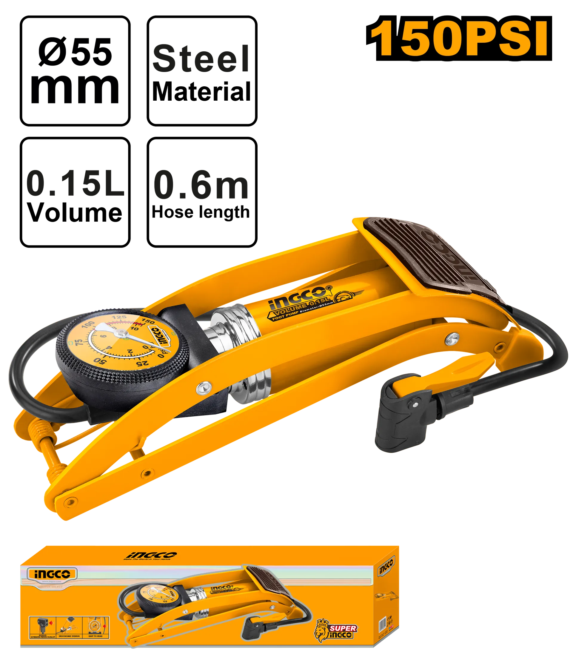 ПУМПА НОЖНА INGCO MPP5511