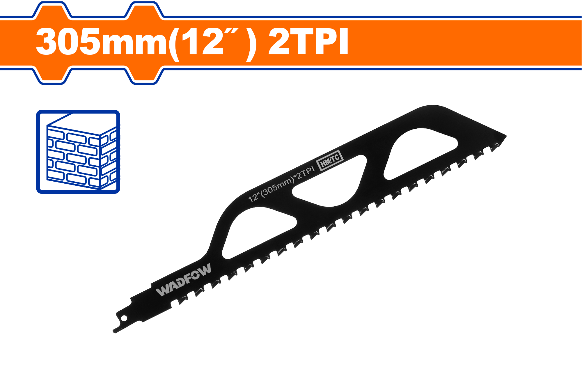 Thikë për sharrë reciproke për blloqe WADFOW 305mm (12") – WJT1243HM