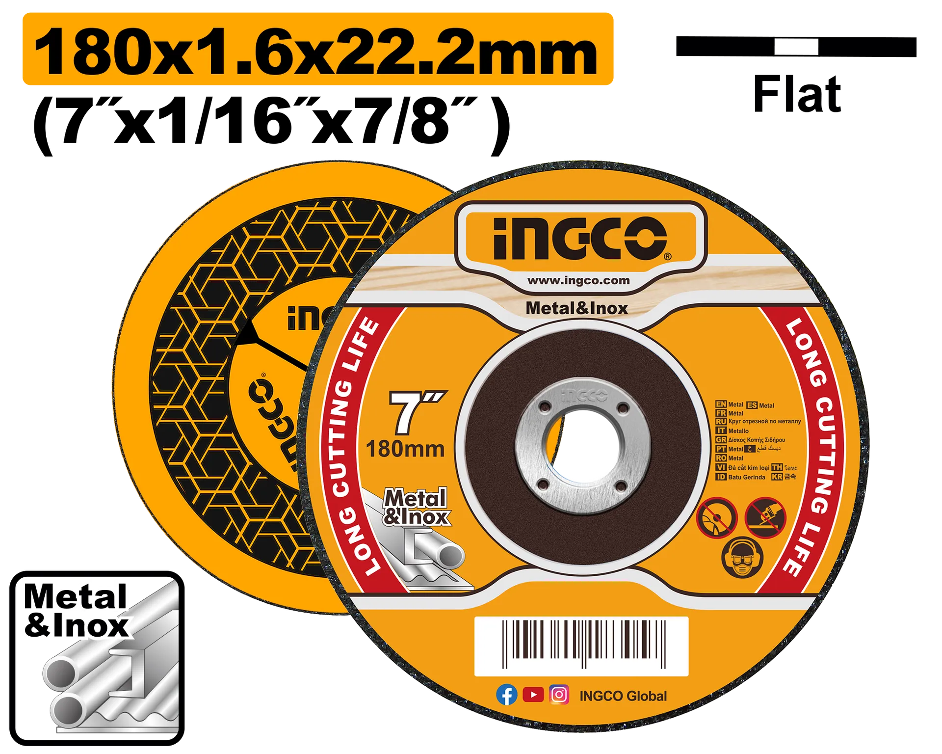 INGCO guri 180×1.6 MCD161801