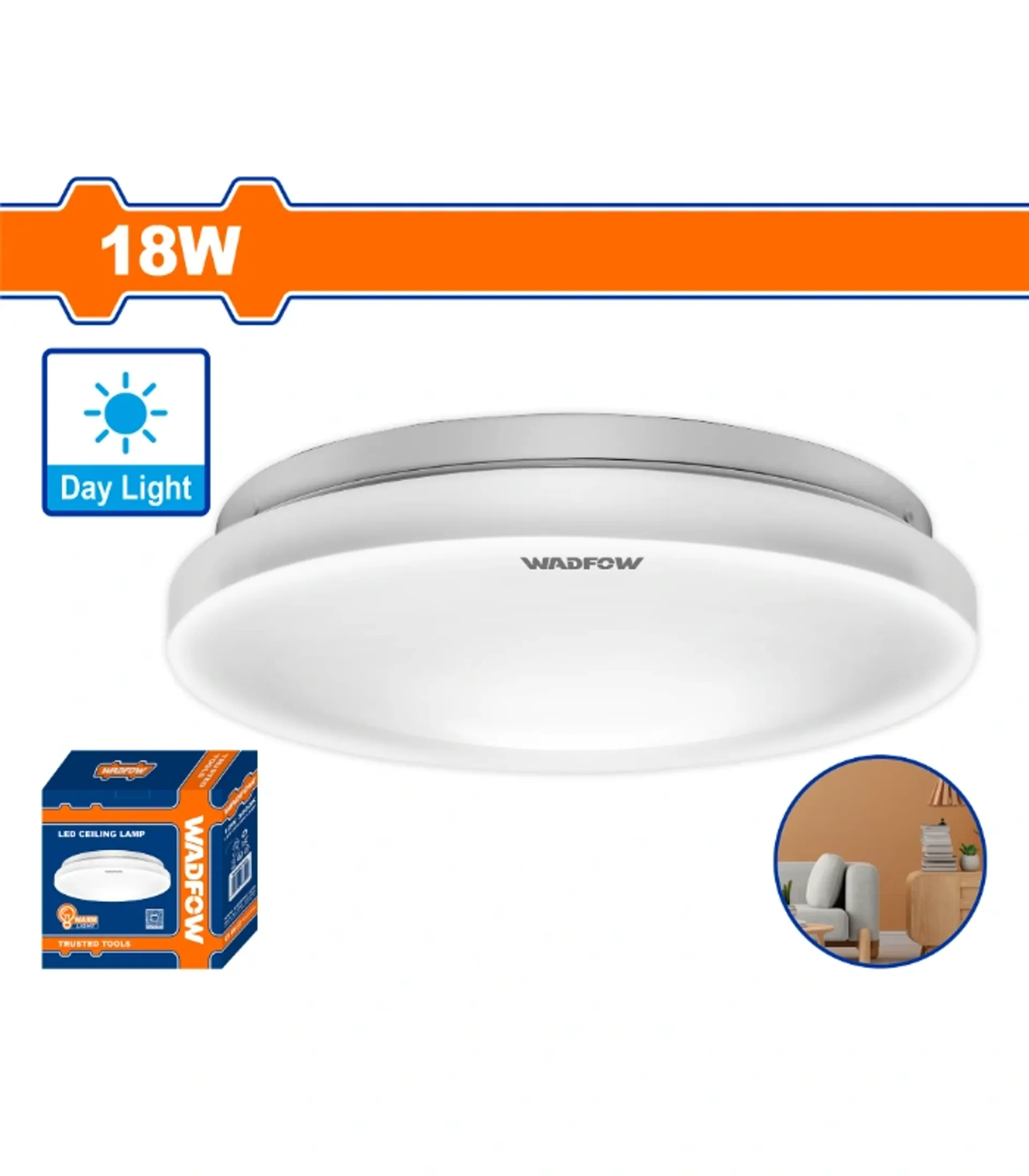 Llambë pllafoni LED 18W WADFOW – WDN45181A 6500K