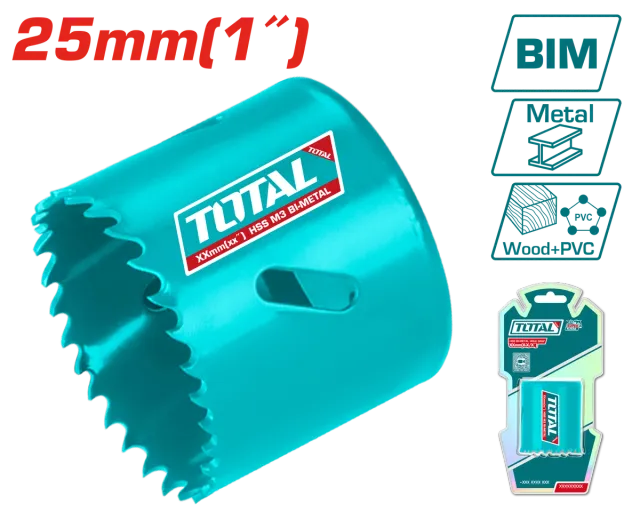 КРУЖНА ПИЛА ЗА МЕТАЛ 25mm TOTAL TAC410251