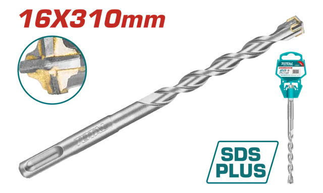Shpim për beton SDS+ 4 16x310mm TOTAL TAC311604C