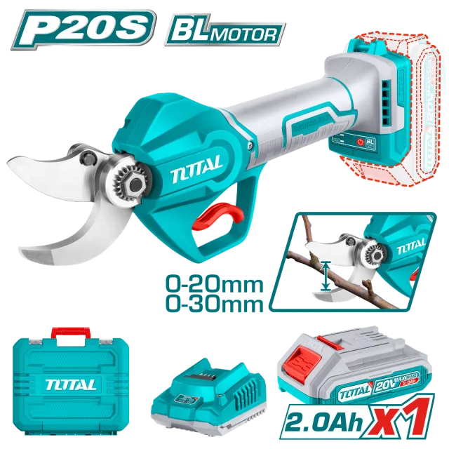 БАТЕРИСКИ НОЖИЦИ ЗА КРОЕЊЕ TOTAL 20V 1×2.0Ah TSSLI203083