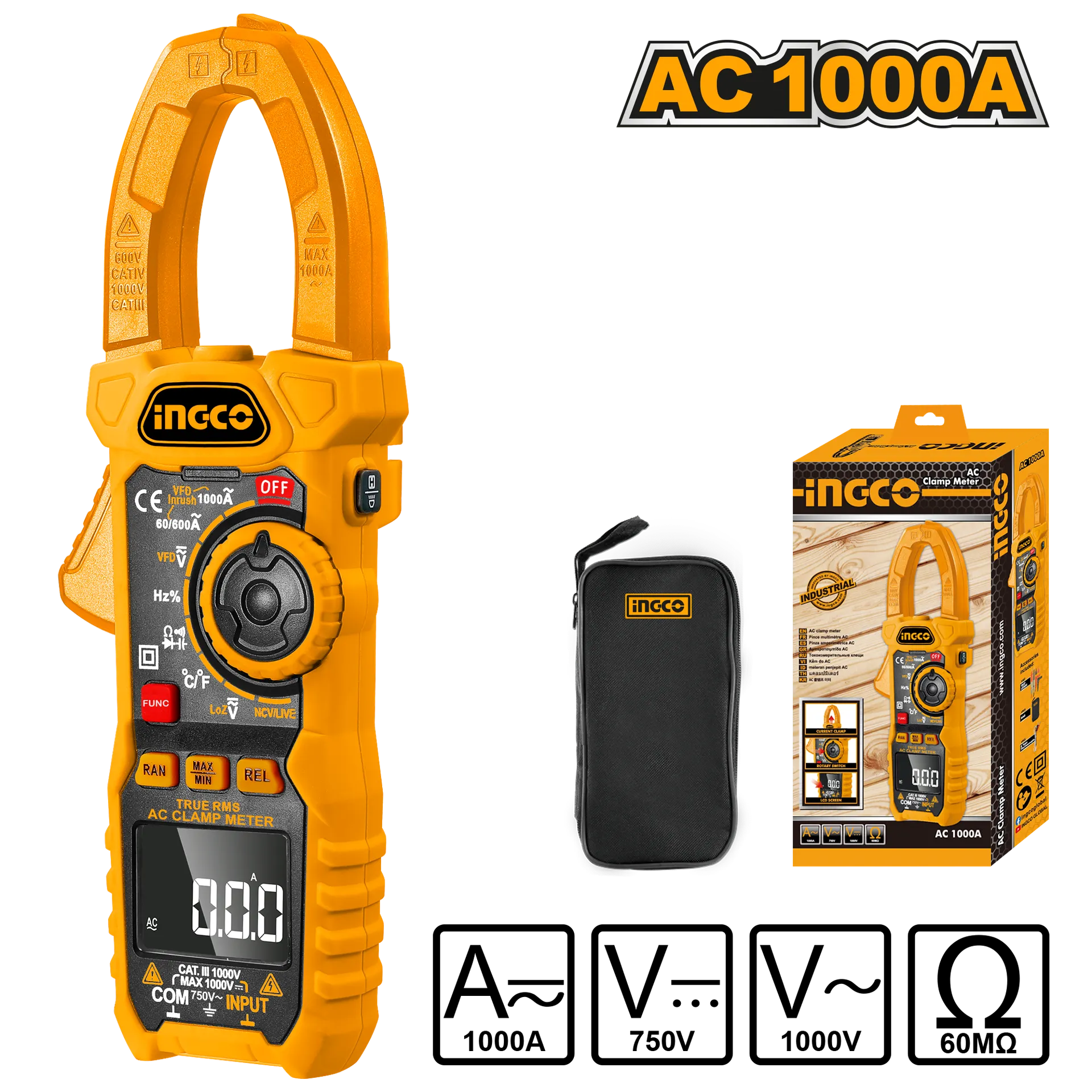 Matës amper/detektor INGCO DCM10004