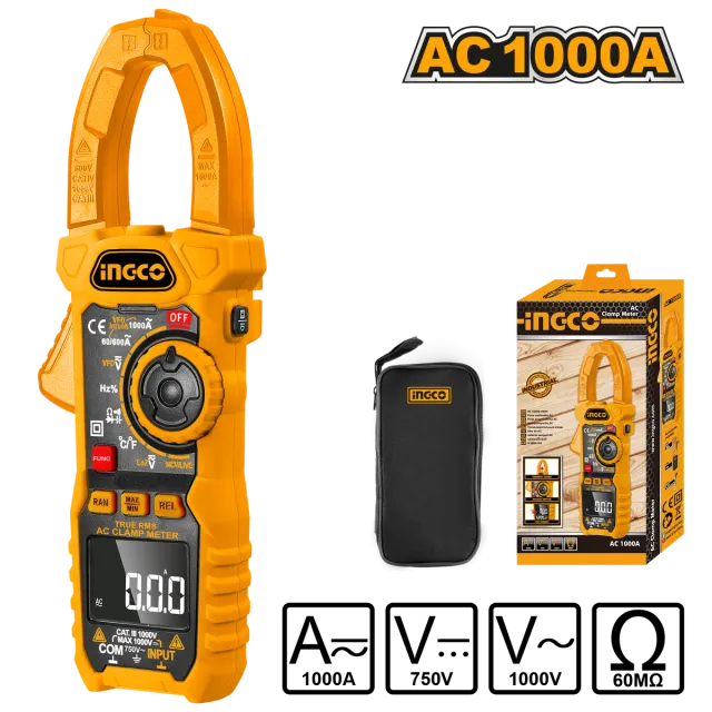 АМПЕР КЛЕШТА/ДЕТЕКТОР INGCO DCM10004