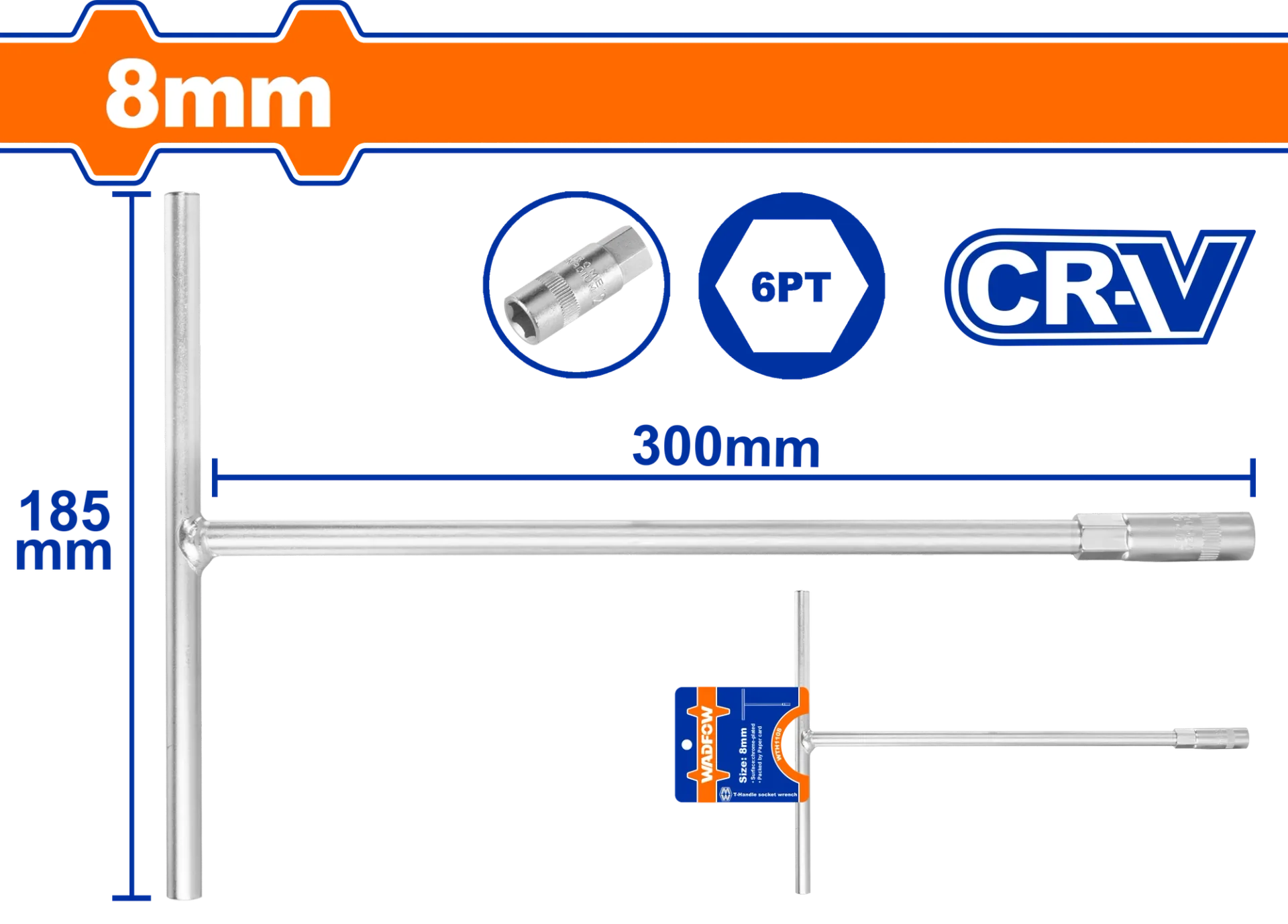 Çelës-T 8mm WADFOW WTH1108