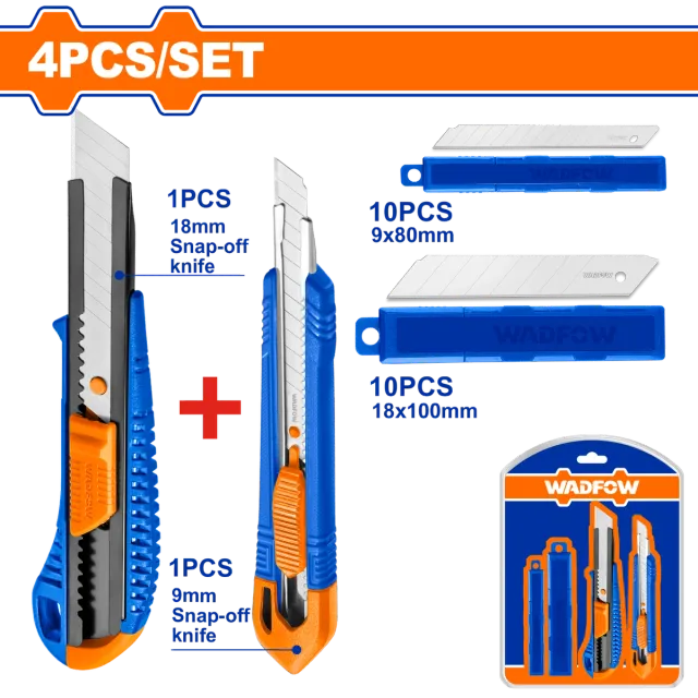 СКАЛПЕРИ + НОЖЕВИ СЕТ 4/1 WADFOW WSK2204