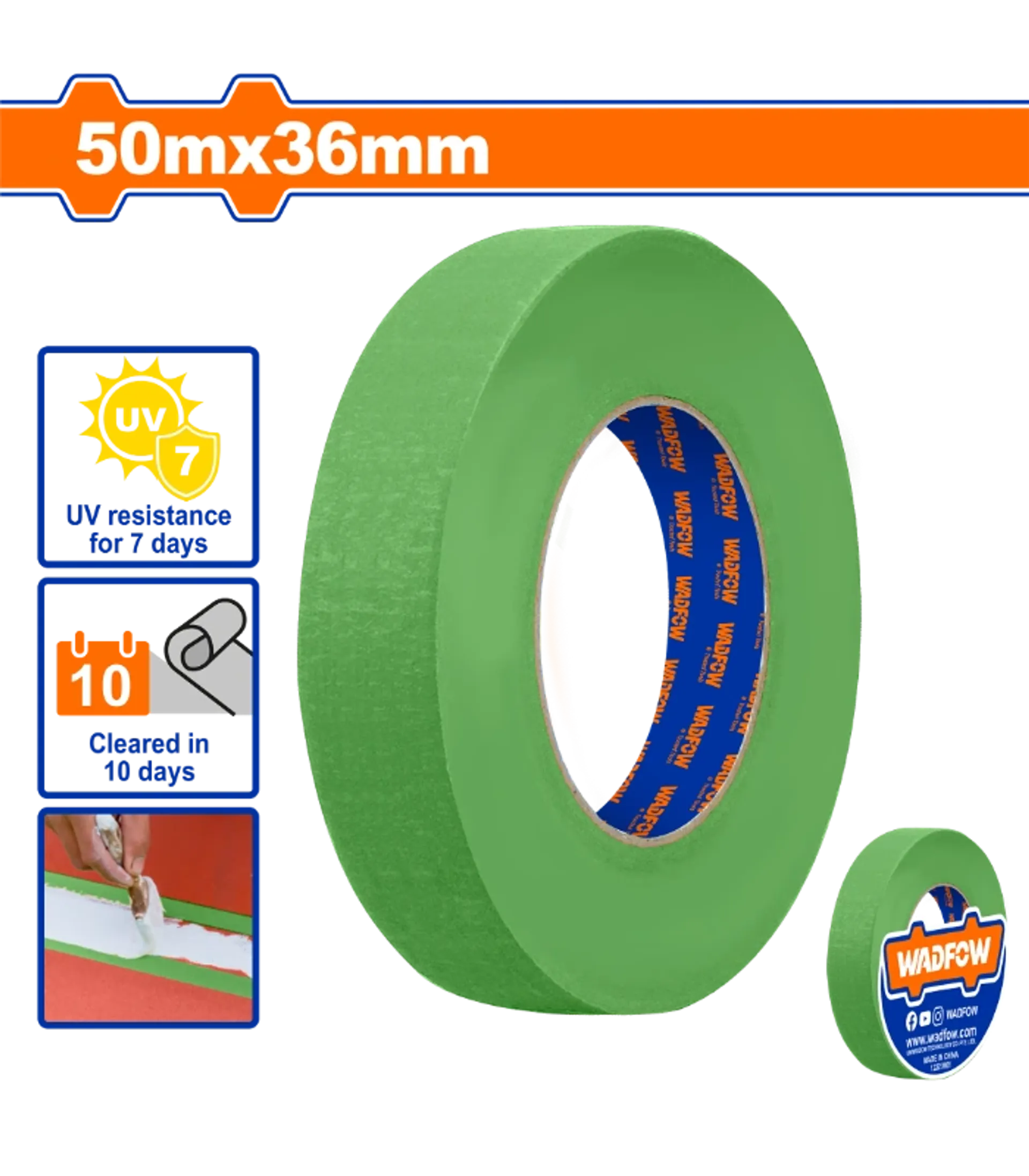 Shirit maskues i gjelbër 50Mx36mm WADFOW WPN7H36