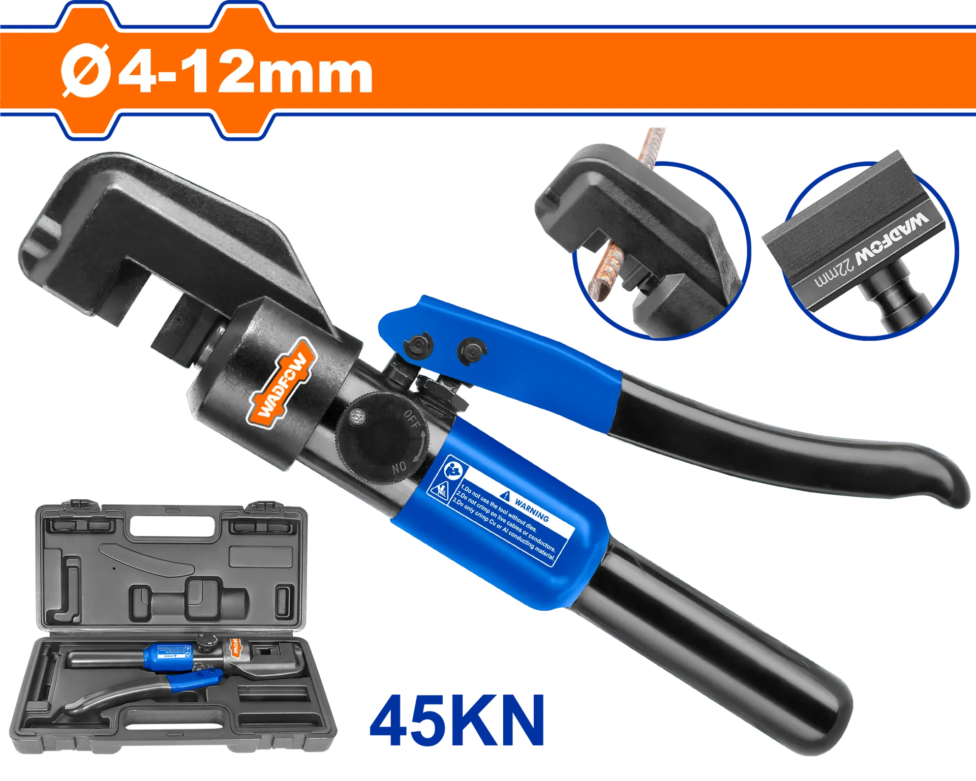 ХИДРАУЛИЧНА ПРЕСА ЗА СЕЧЕЊЕ АРМАТУРА 4-12mm WADFOW WCR1D12
