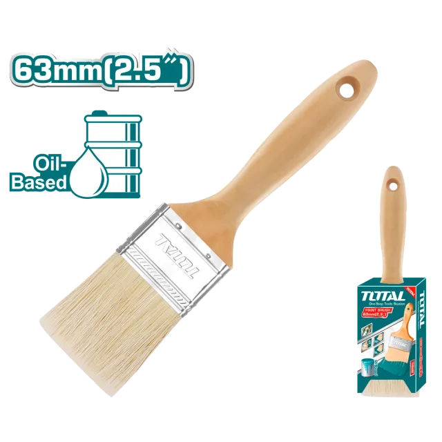 ЧЕТКА ЗА ФАРБАЊЕ 63mm ДРВЕНА РАЧКА TOTAL THT84252