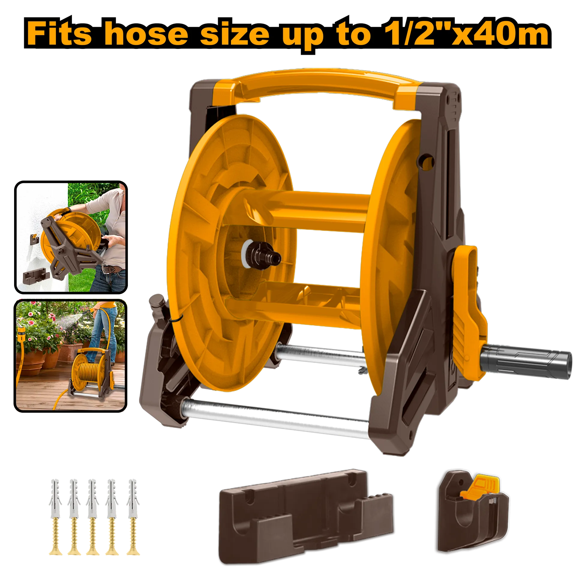 Моталка за црево 1/2 40M INGCO HHR40122