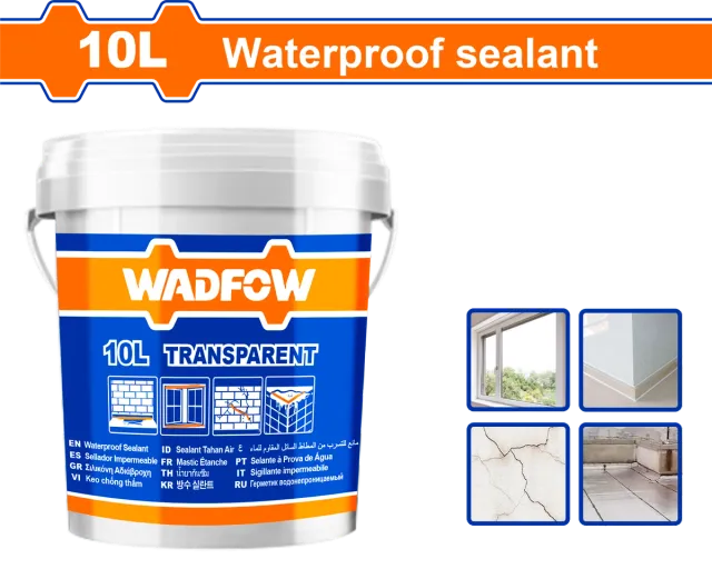 Водоотпорен силикон заптивка 10L транспарентен WADFOW WGQ3T10