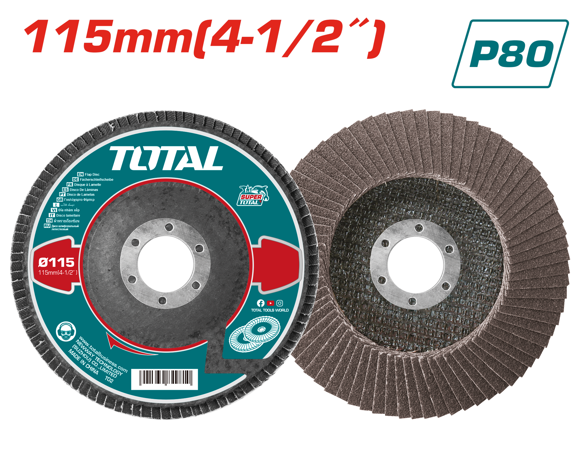 Disk flap 115mm P80 TOTAL TAC631153