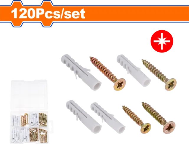 Komplet me maje dhe spirale 120 copë WADFOW WXT3B01