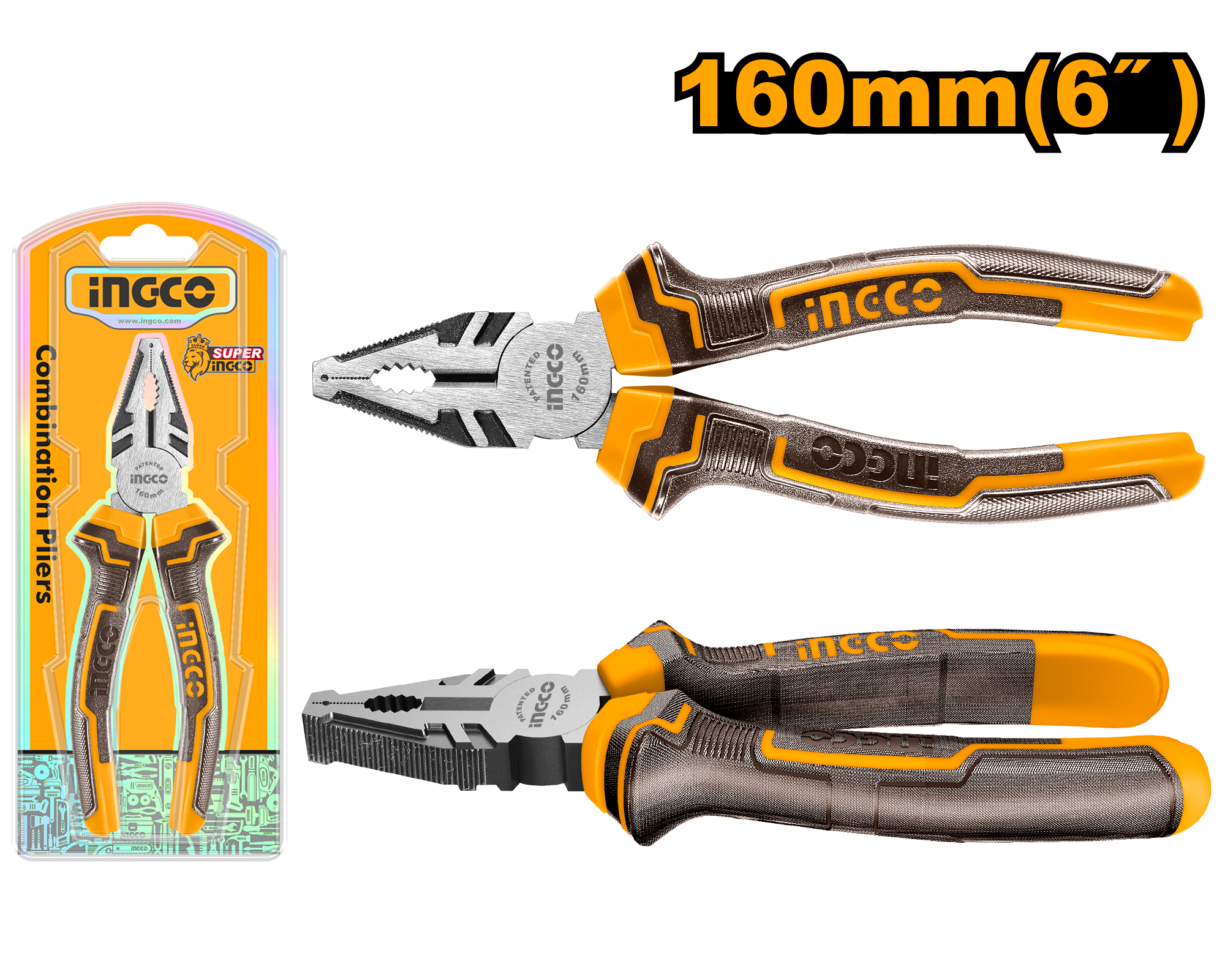 КЛЕШТА МОТОРЦАНГЛА 160mm INGCO HCP08168