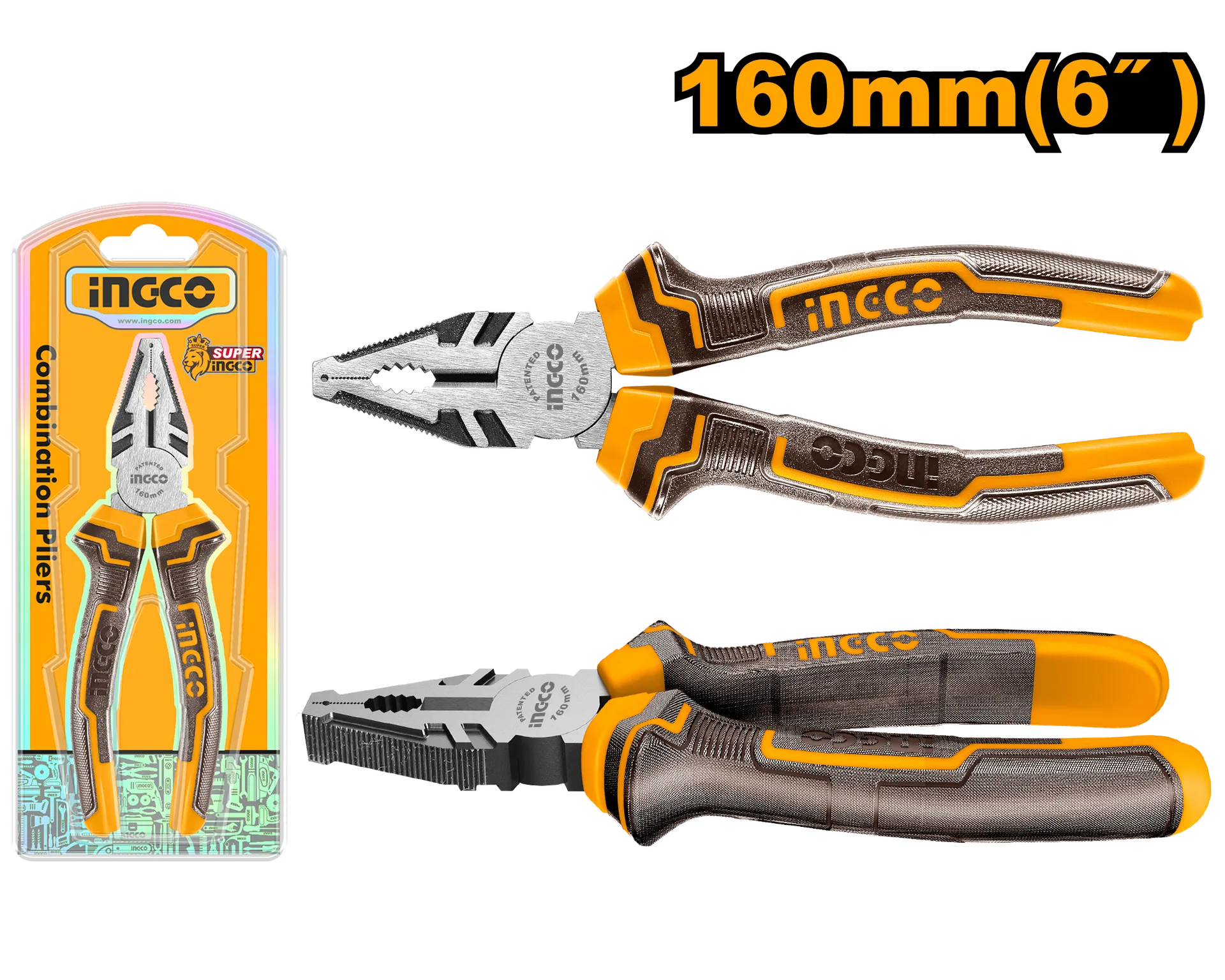 КЛЕШТА МОТОРЦАНГЛА 160mm INGCO HCP08168