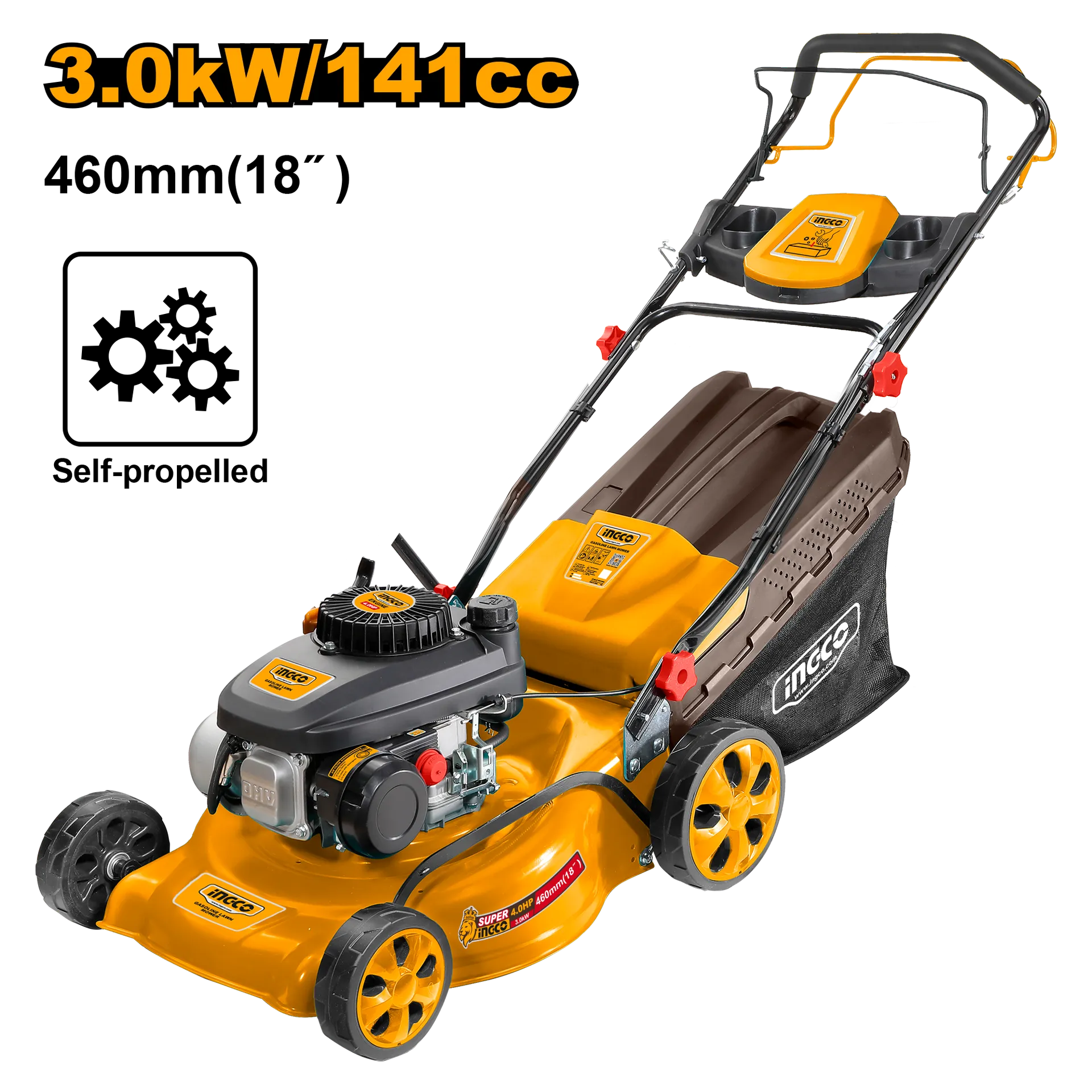 Kositëse bari INGCO me benzinë 3.0KW vetëlëvizëse – GLM141182