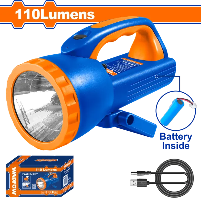 РАЧНА БАТЕРИЈА СВЕТИЛКА 1500mAh Li-ion 110Lm WADFOW WFL20110
