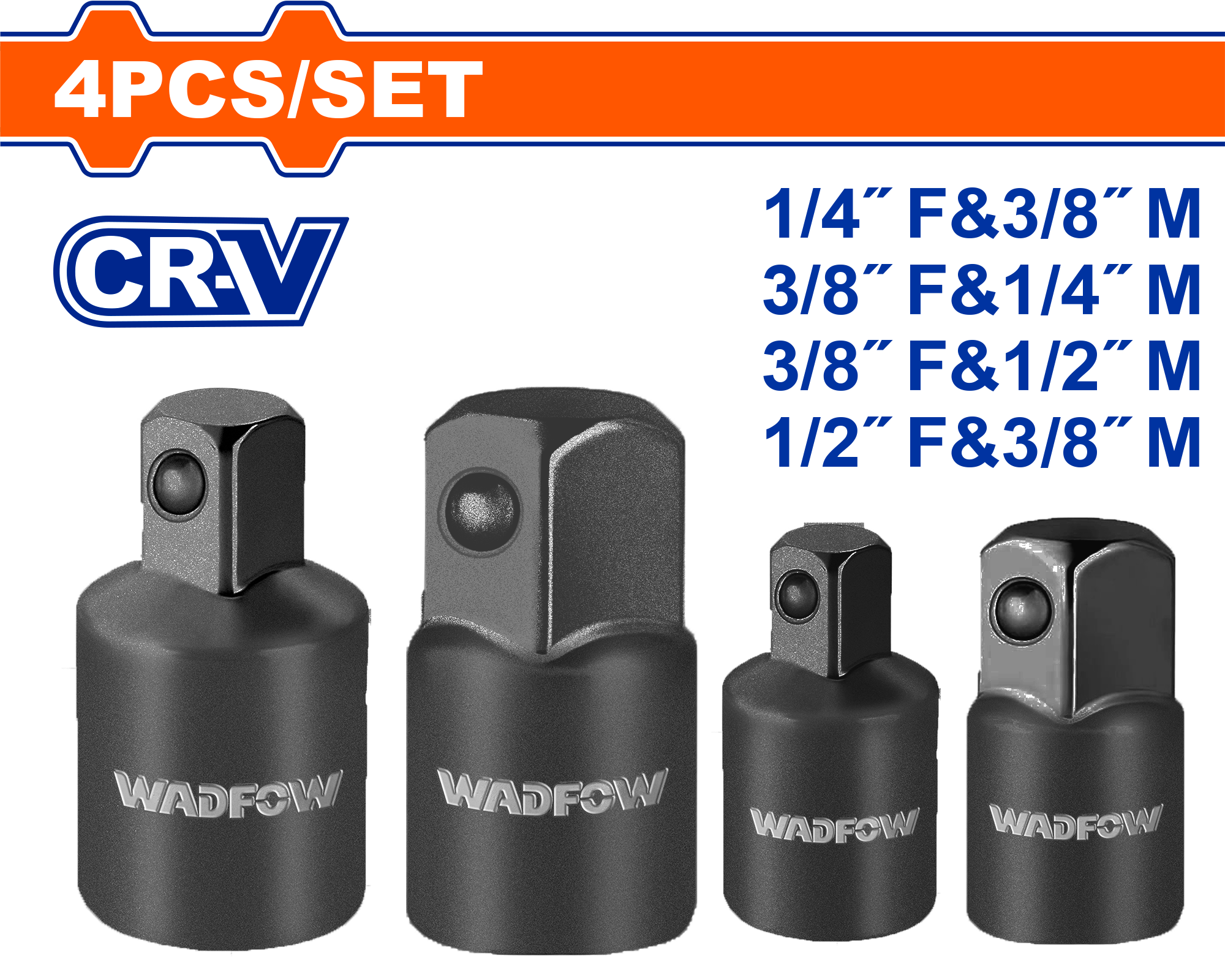 КЛУЧ КОНЕКТОР ЦРН СЕТ 4/1 WADFOW WMS6404