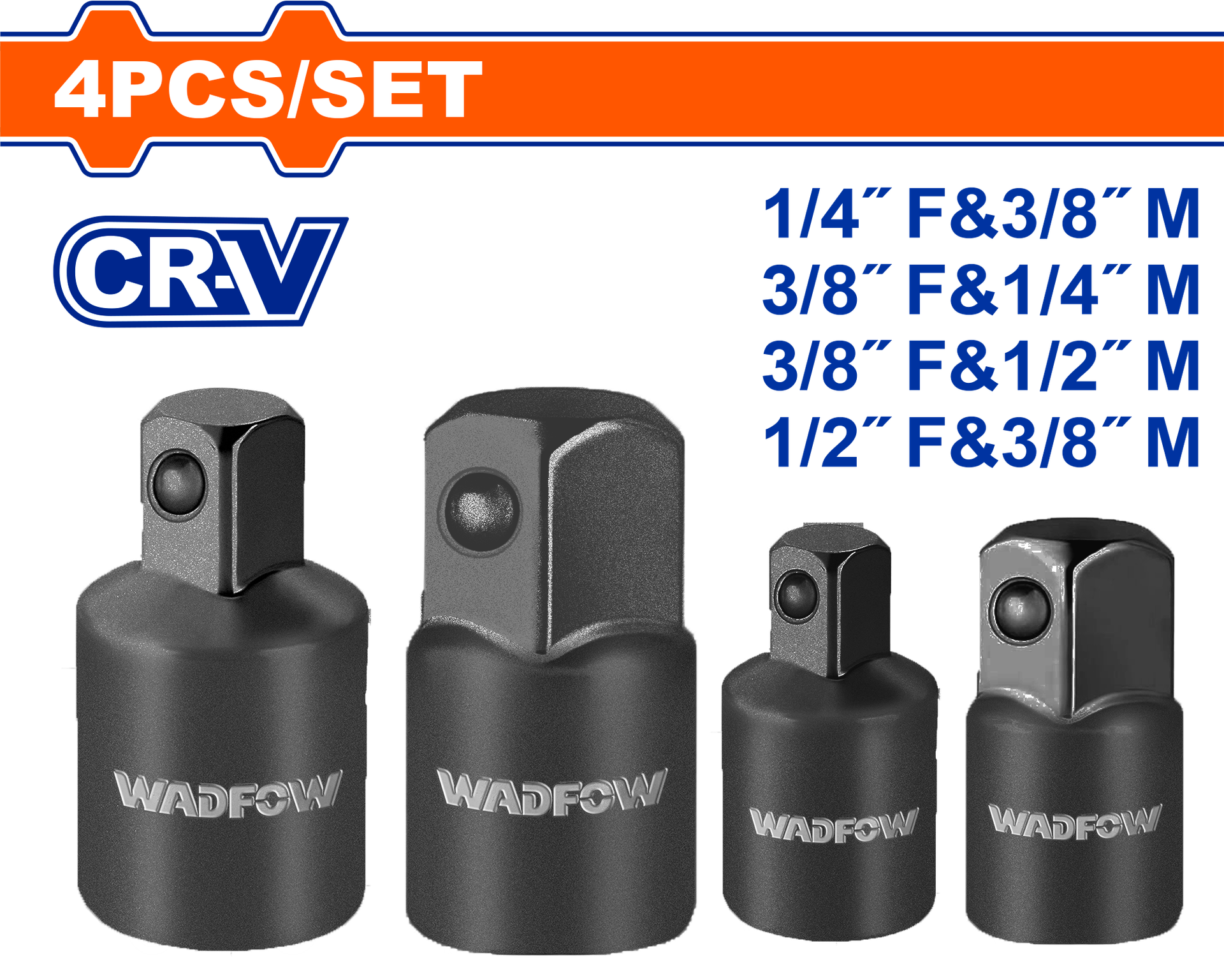 КЛУЧ КОНЕКТОР ЦРН СЕТ 4/1 WADFOW WMS6404