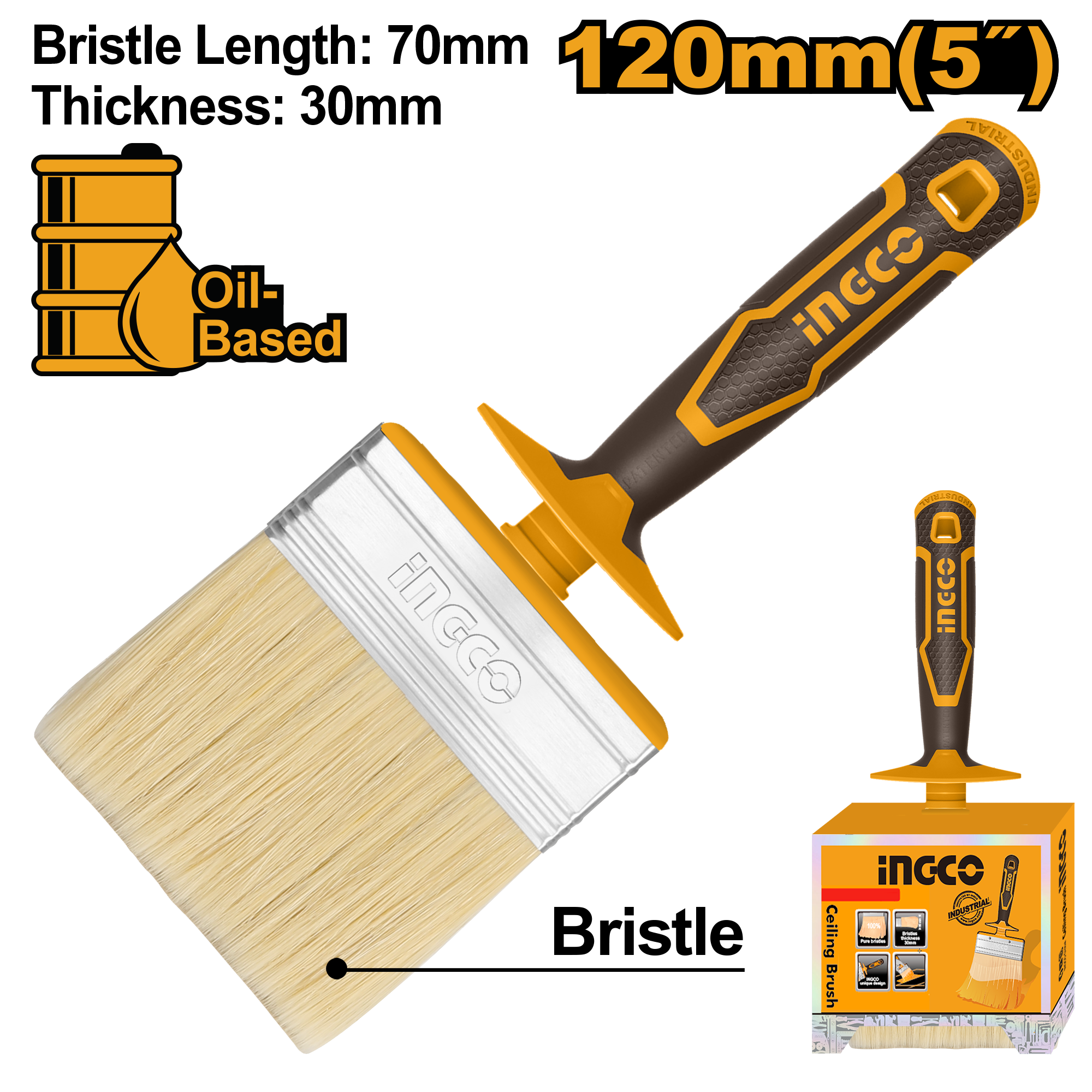 ЧЕТКА ЗА ФАРБАЊЕ 120mm INGCO HCLB120308