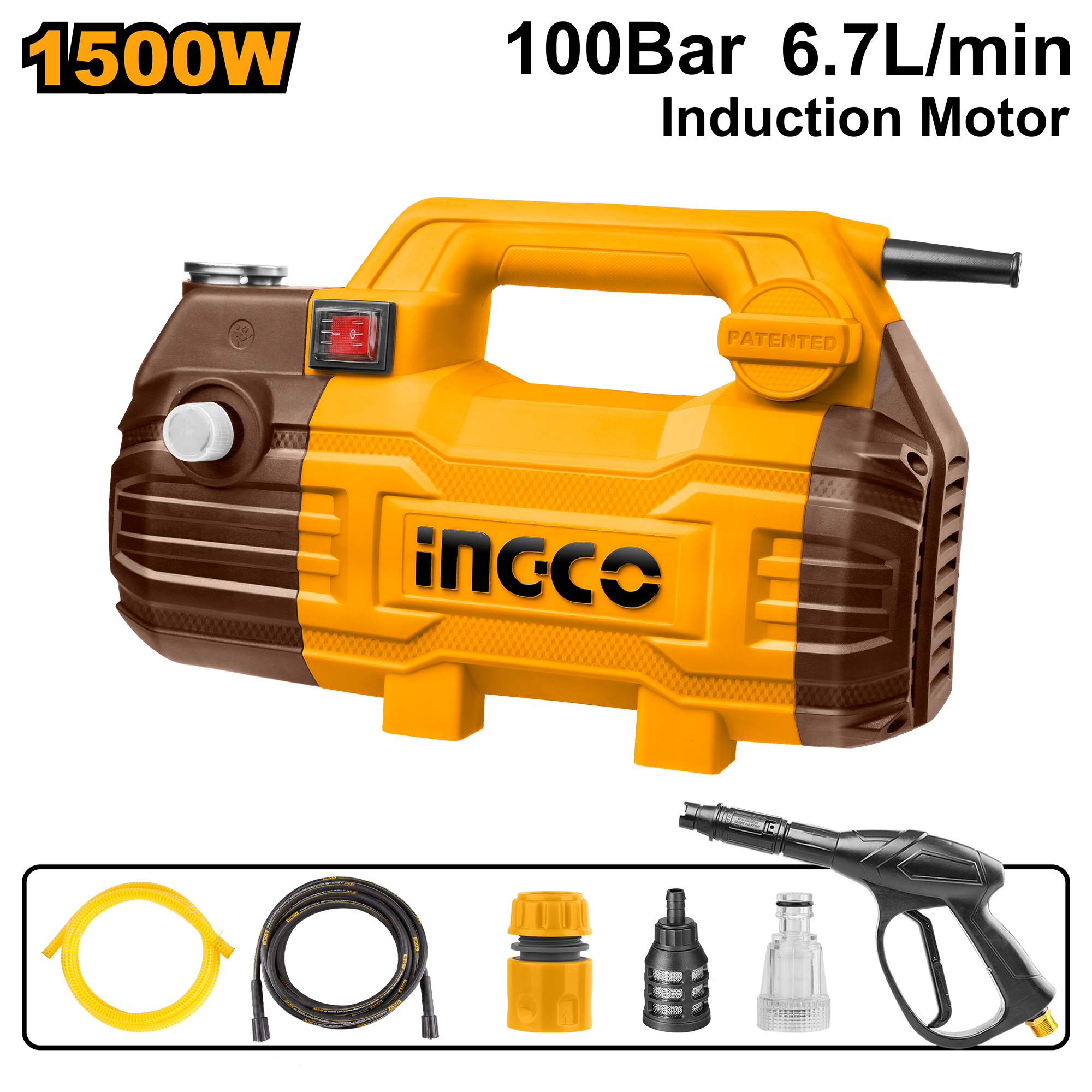 Mashine Larjeje nën Presion te Larte INGCO 1500W - HPWR15028