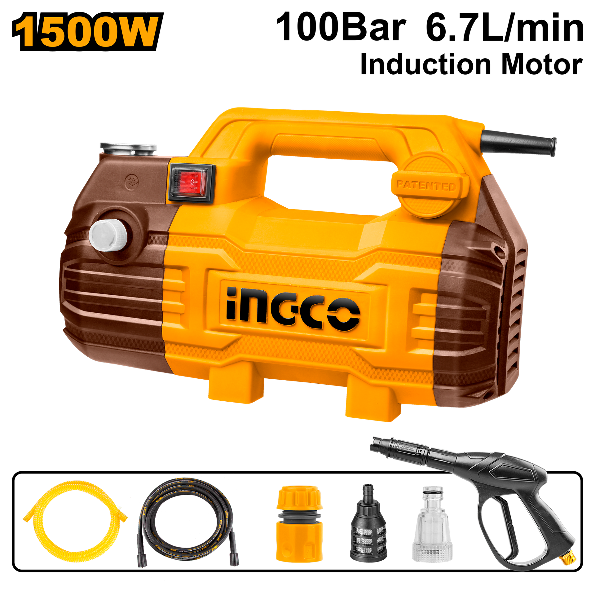 ВАП Машина за перење под висок притисок INGCO 1500W – HPWR15028