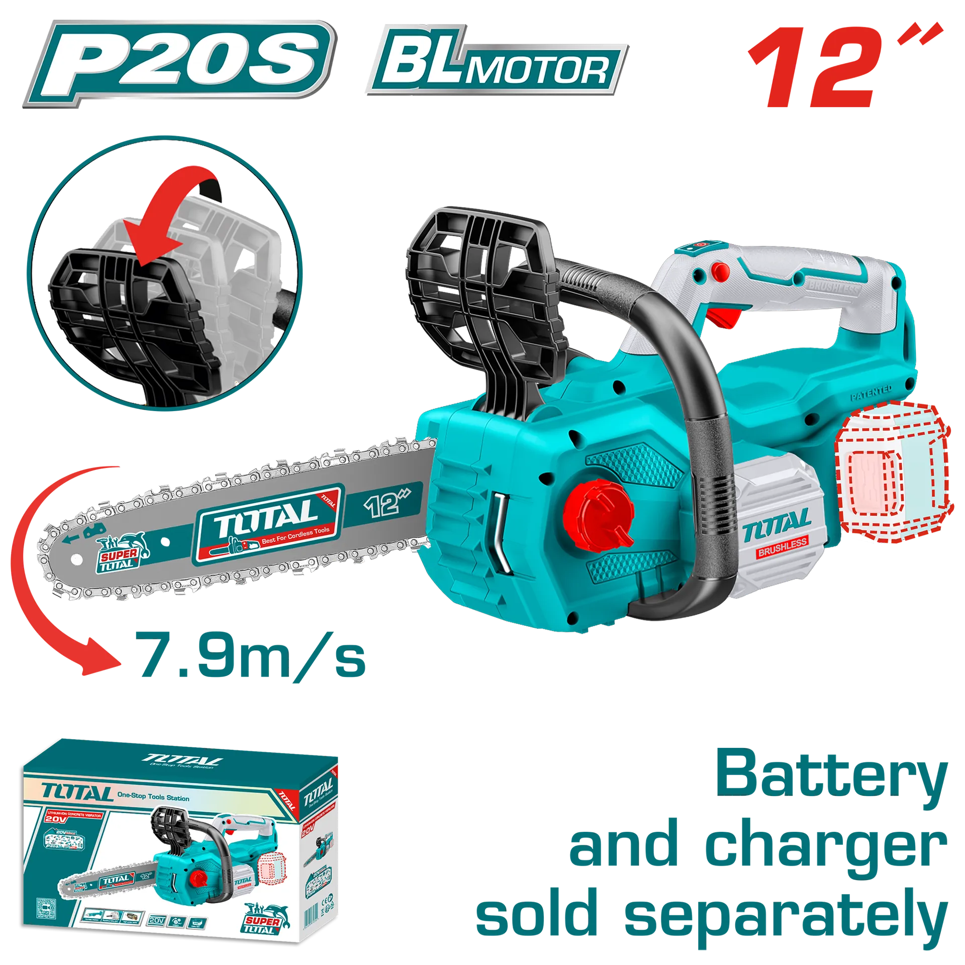 Sharrë motor 20V vetëm pa baterike MAC 12 TOTAL TGSLI20128