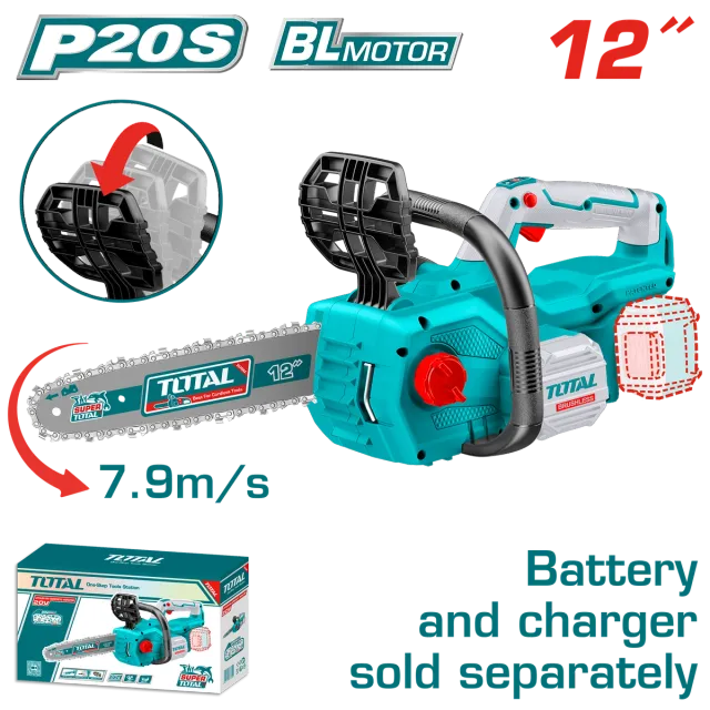 МОТОРНА ПИЛА 20V СОЛО БЕЗ БАТЕРИИ МАЧ -12 TOTAL TGSLI20128