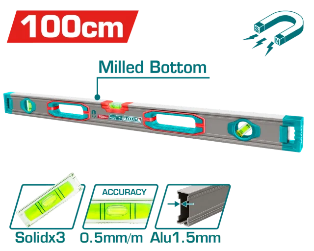 ЛИБЕЛА ВАСЕР ВАГА СО МАГНЕТ 100CM TOTAL TMT210028M