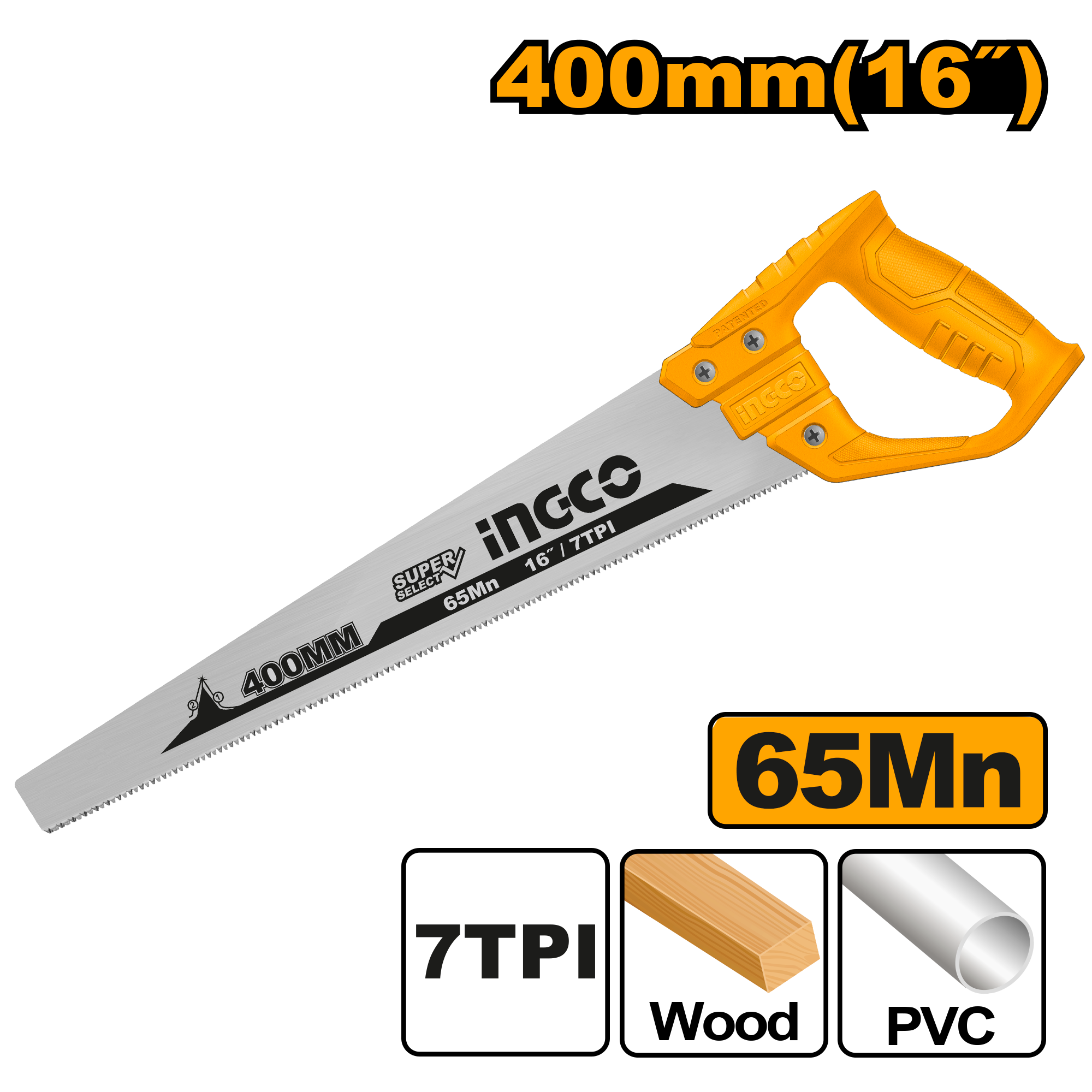 Sharrë dorore INGCO për drutë dhe plastikë 400mm HHAS48400