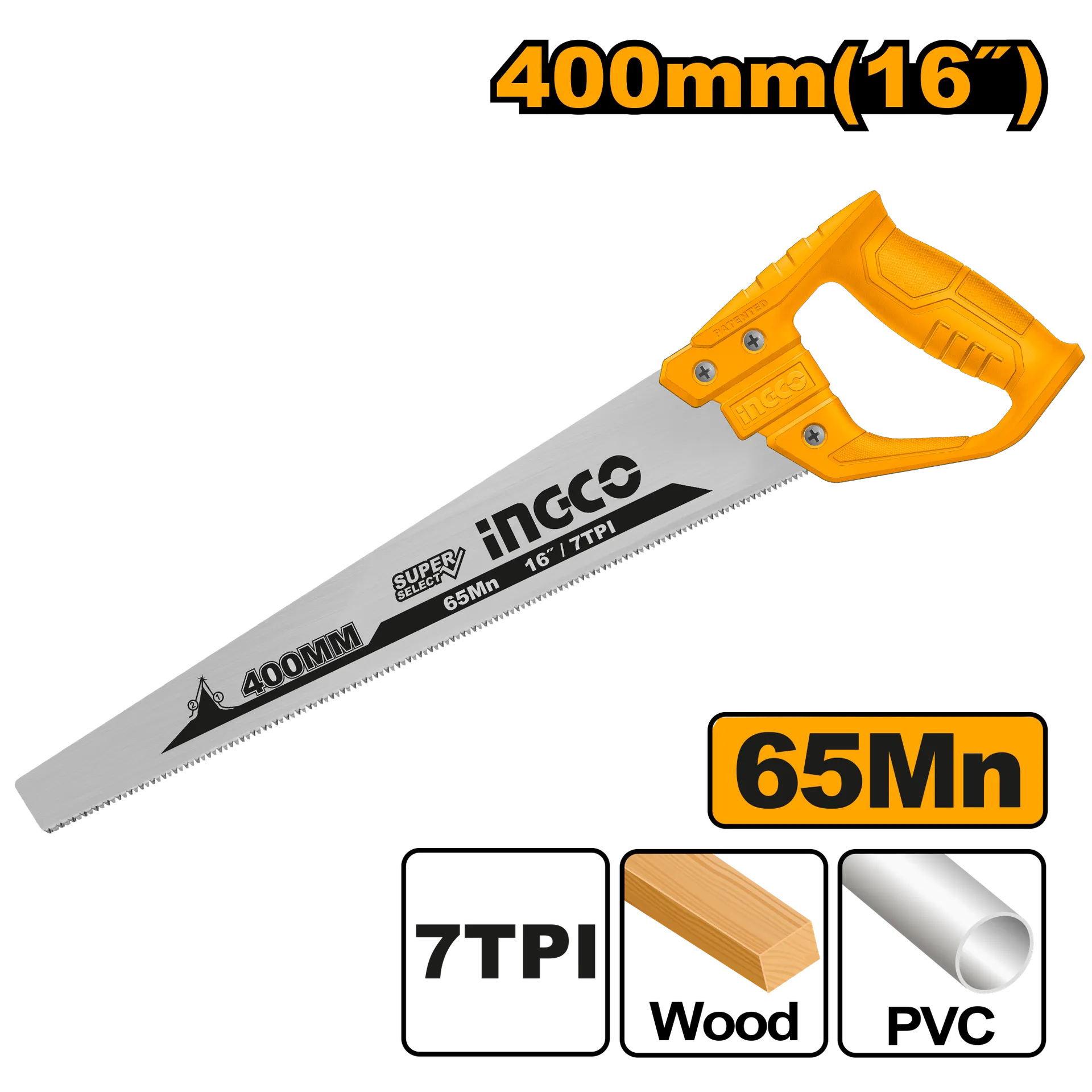 Sharrë dorore INGCO për drutë dhe plastikë 400mm HHAS48400