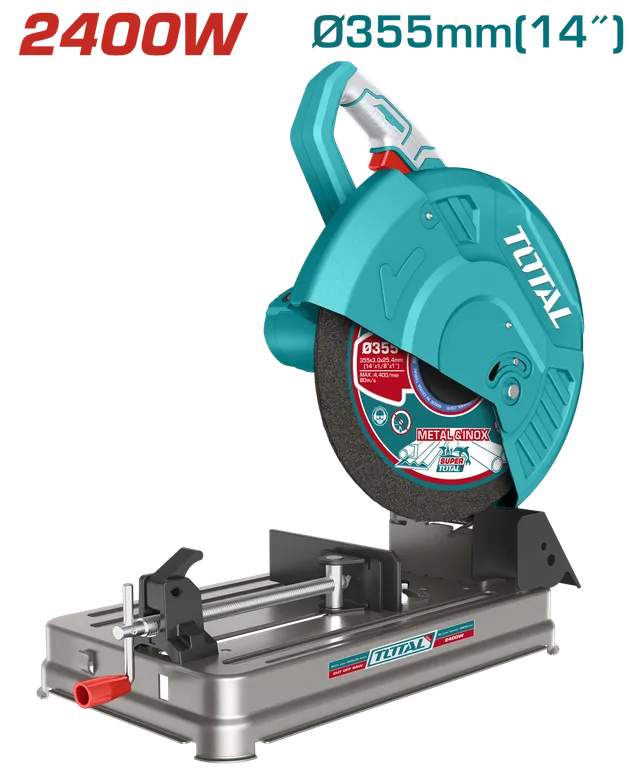 СТАЦИОНАРНА ЦИРКУЛАРНА ПИЛА ЗА МЕТАЛ 2400W Ø355MM TOTAL TS9243558