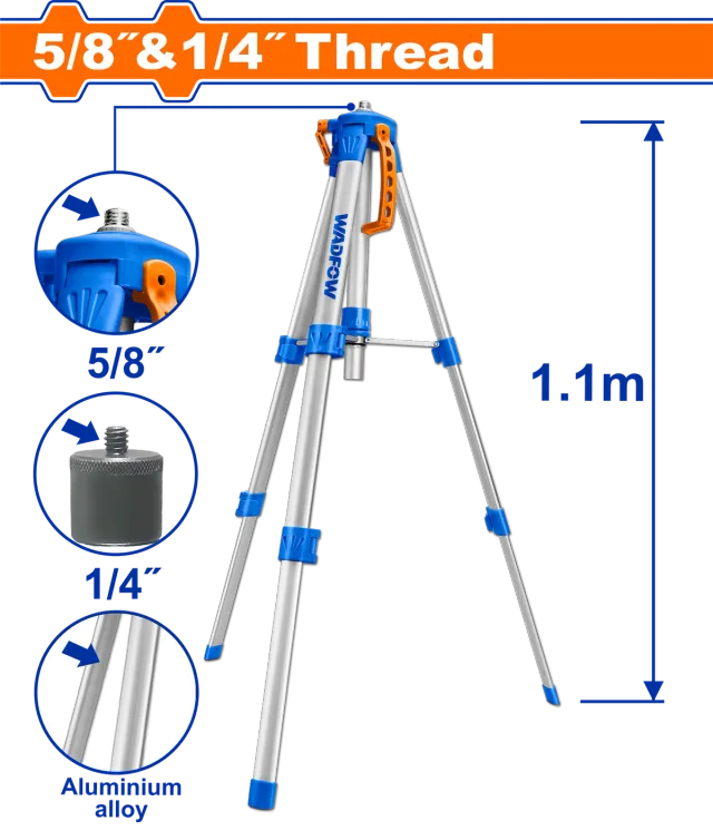 СТАТИВ ТРИПОД ЗА ЛАСЕРСКИ НИВЕЛАТОР WADFOW WLE9301