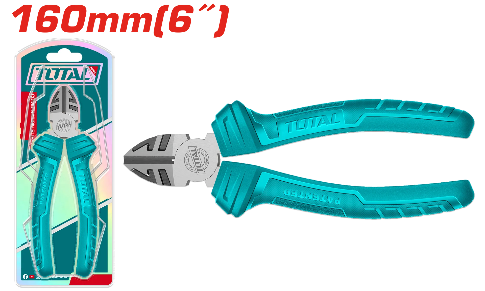 КЛЕШТА ЦВИЦАНГЛА 160mm TOTAL THT130612