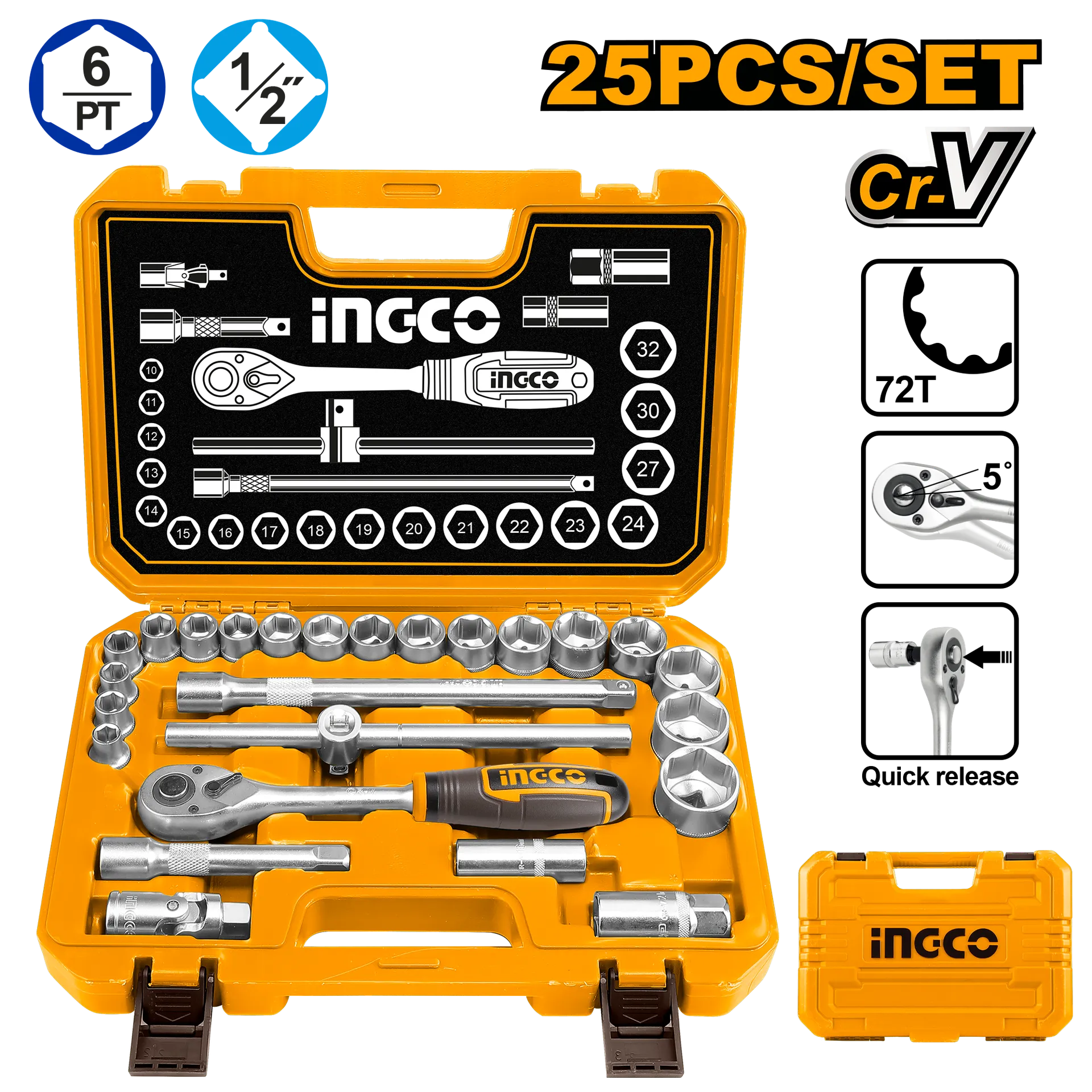 Seti Përforcues INGCO 25/1 HKTS12251