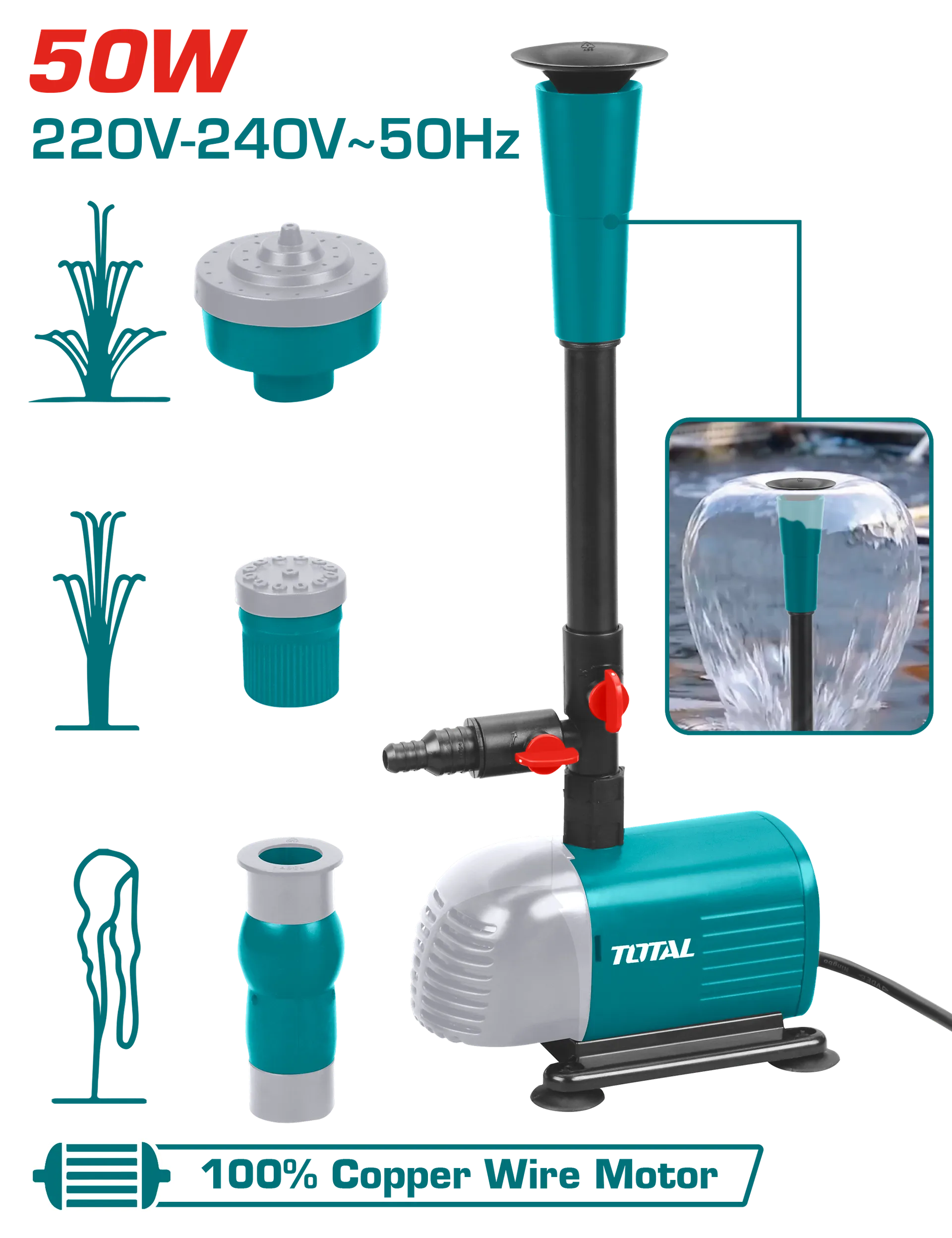 Pompë për çesmë 50W TOTAL TWPM501