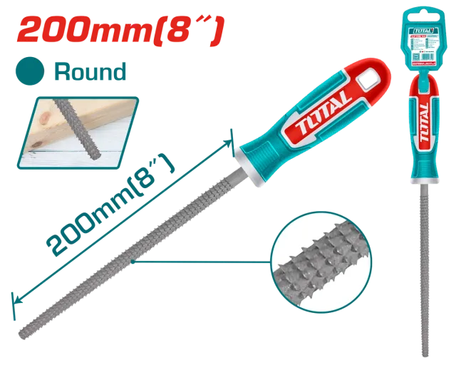Lima për drutë rrethore 200mm TOTAL THT91786