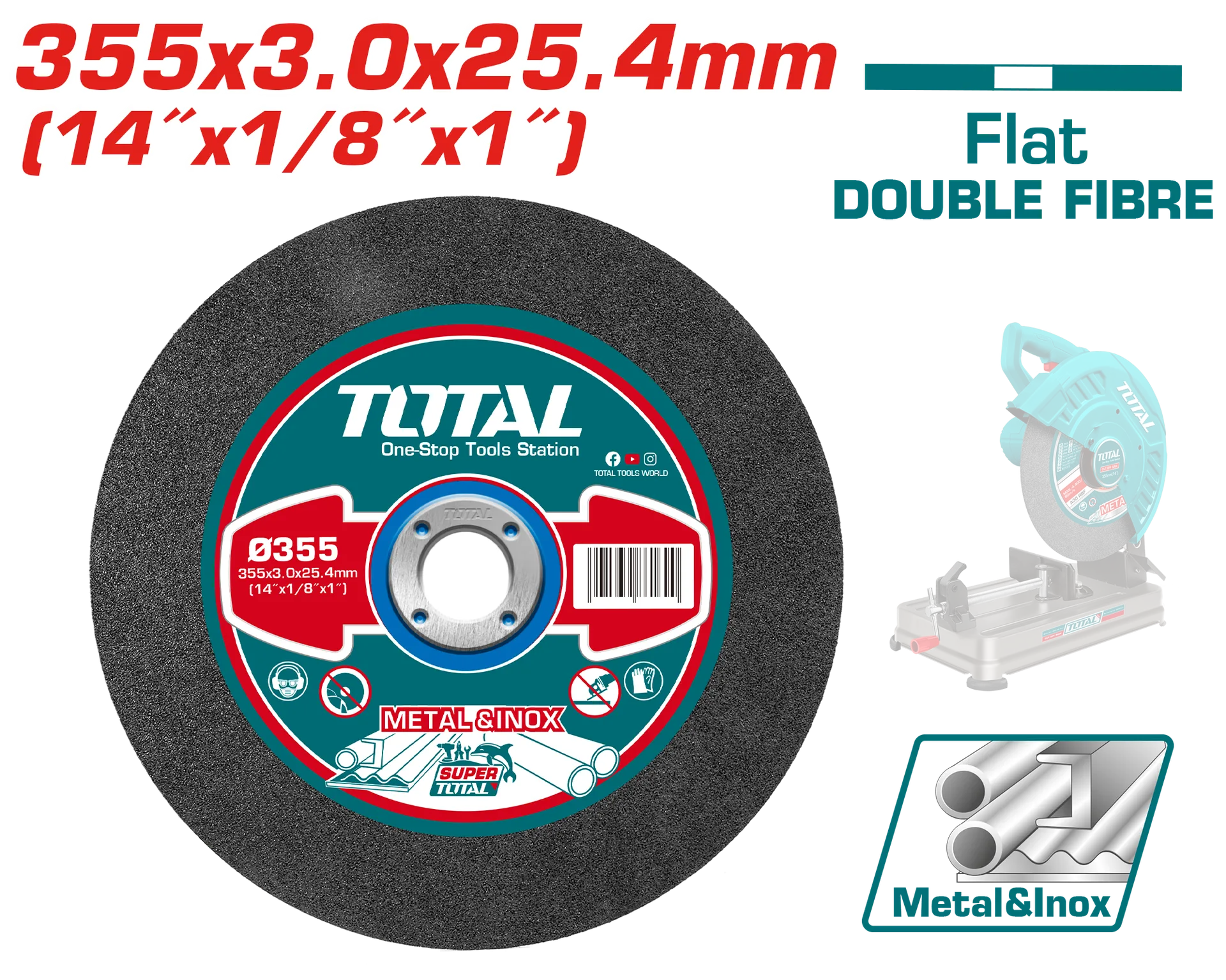 TOTAL guri per metali 355×3.0×25.4 – TAC2303558