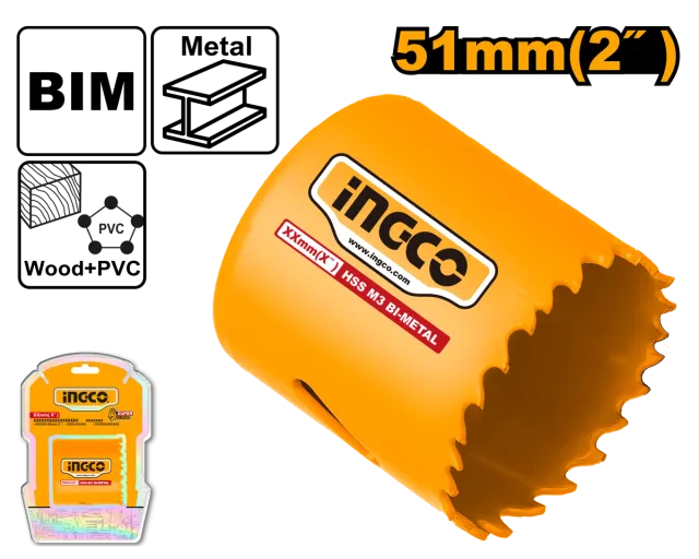КРУНА БИ-МЕТАЛ ЗА ДУПКИ INGCO 51mm HSB10511
