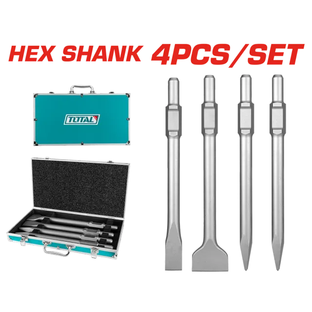 СЕТ 4/1 ДЛЕТА SDS HEX 30mm TOTAL TAC0304375
