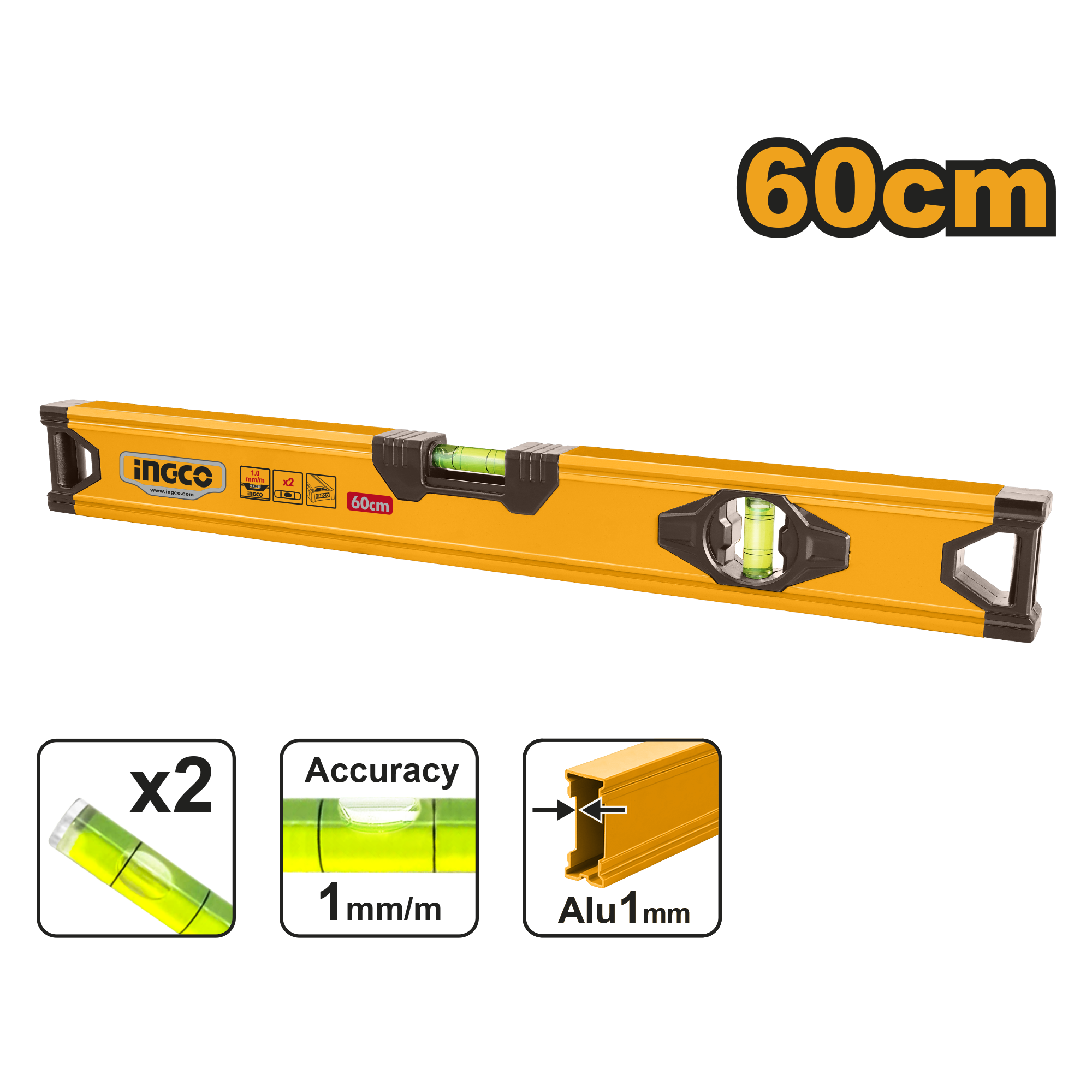 Nivel ujor peshore INGCO 60CM – HSL58060