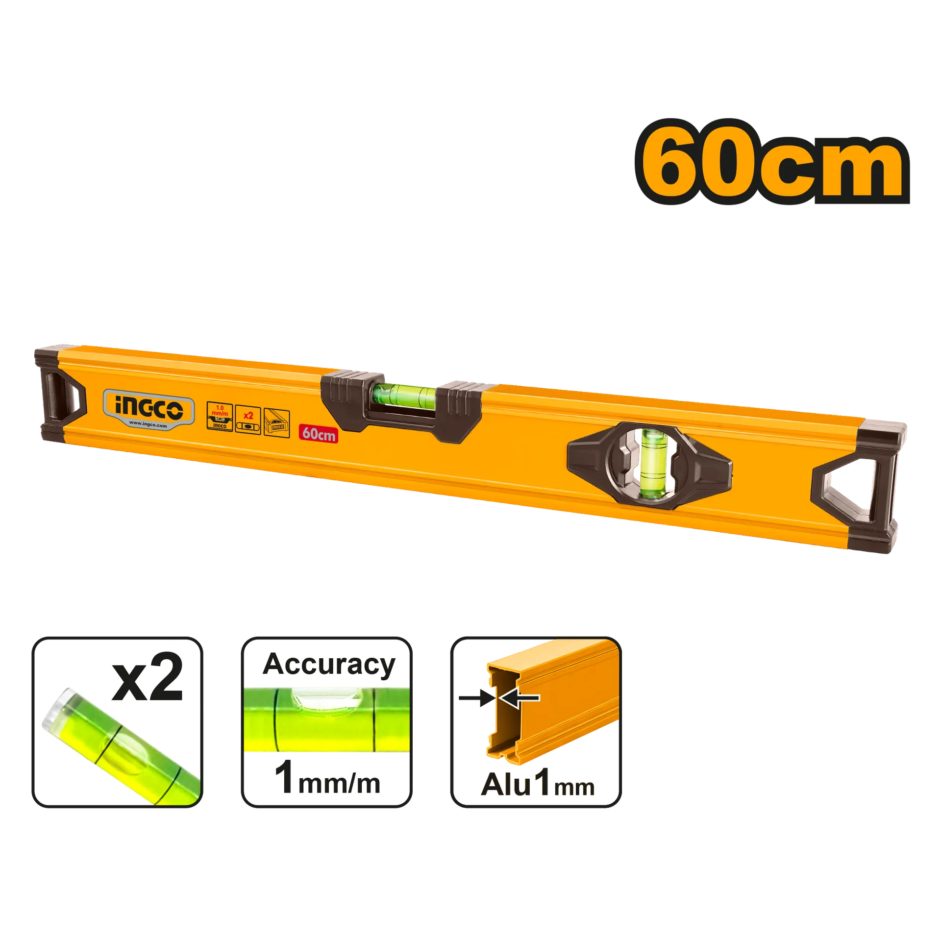 Nivel ujor peshore INGCO 60CM – HSL58060