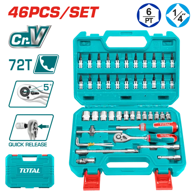 Set çelës TOTAL 46/1 1/4 THT141462