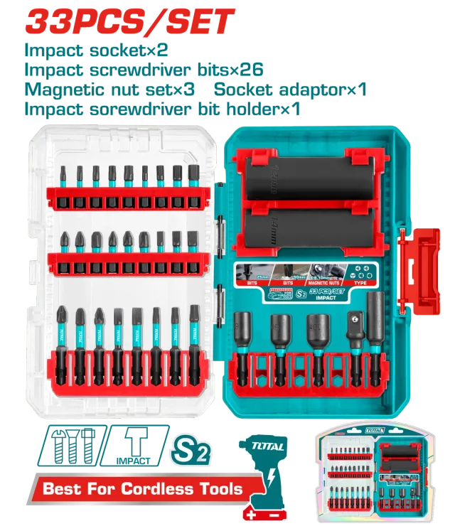 Bitë set + përshtatës 33/1 TOTAL TACSDL63306
