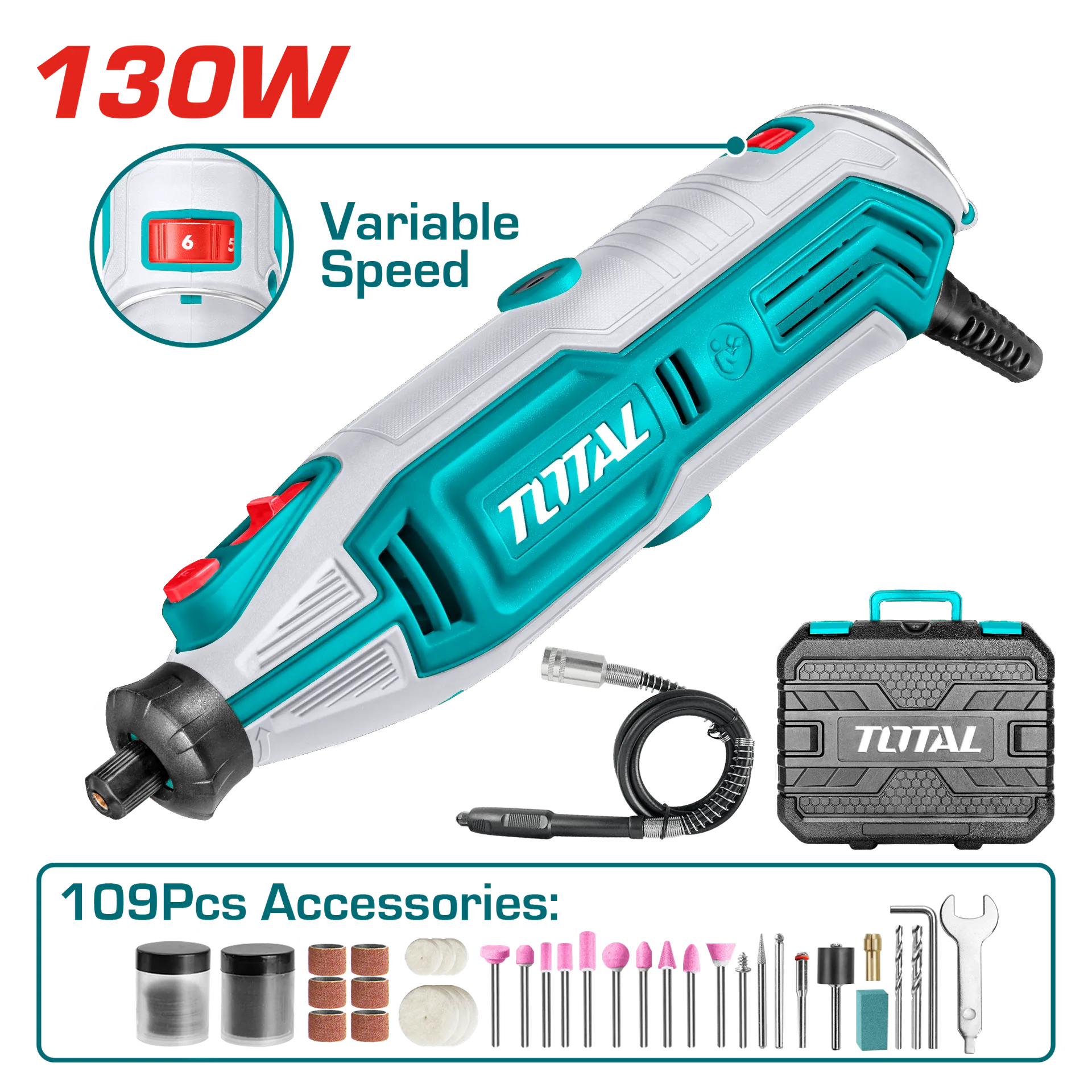 Brusiluese elektrike tipi dremel TOTAL 130W TG513326