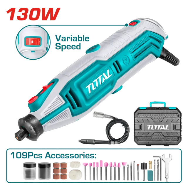 ЕЛЕКТРИЧНА ЧЕЛНА БРУСИЛКА тип ДРЕМЕЛ TOTAL 130W TG513326