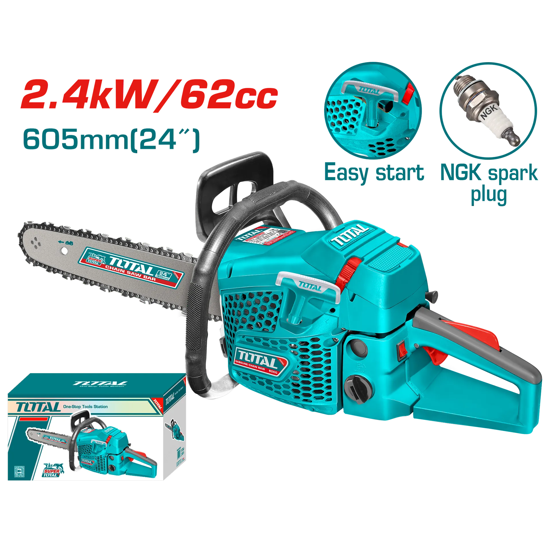 Sharrë motorike benzinë 2.40KW 60CC TOTAL TG5602411